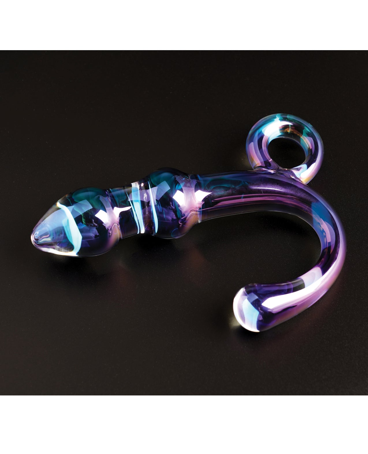 Cristal Orchid Pulse Glass Dildo w/Removable Bullet Vibe - Purple by Wsst group inc.