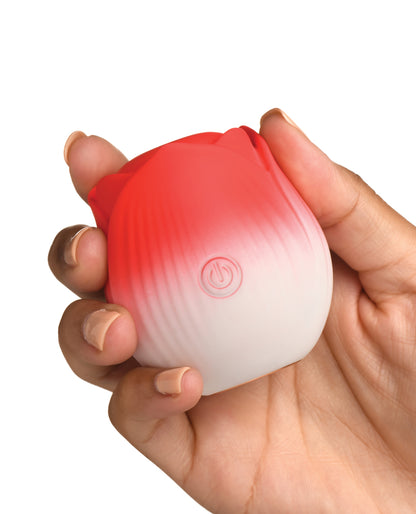 Bloomgasm Pulsing Petals Throbbing Rose Stimulator - Red by Xr llc