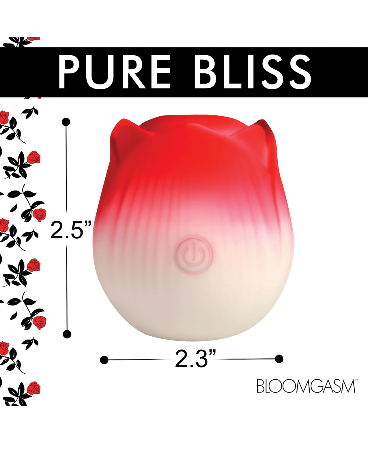 Bloomgasm Pulsing Petals Throbbing Rose Stimulator - Red by Xr llc