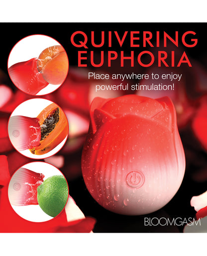 Bloomgasm Pulsing Petals Throbbing Rose Stimulator - Red by Xr llc