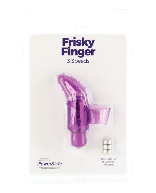 Frisky Finger Unisex Stimulator - Purple by B.m.s. enterprises
