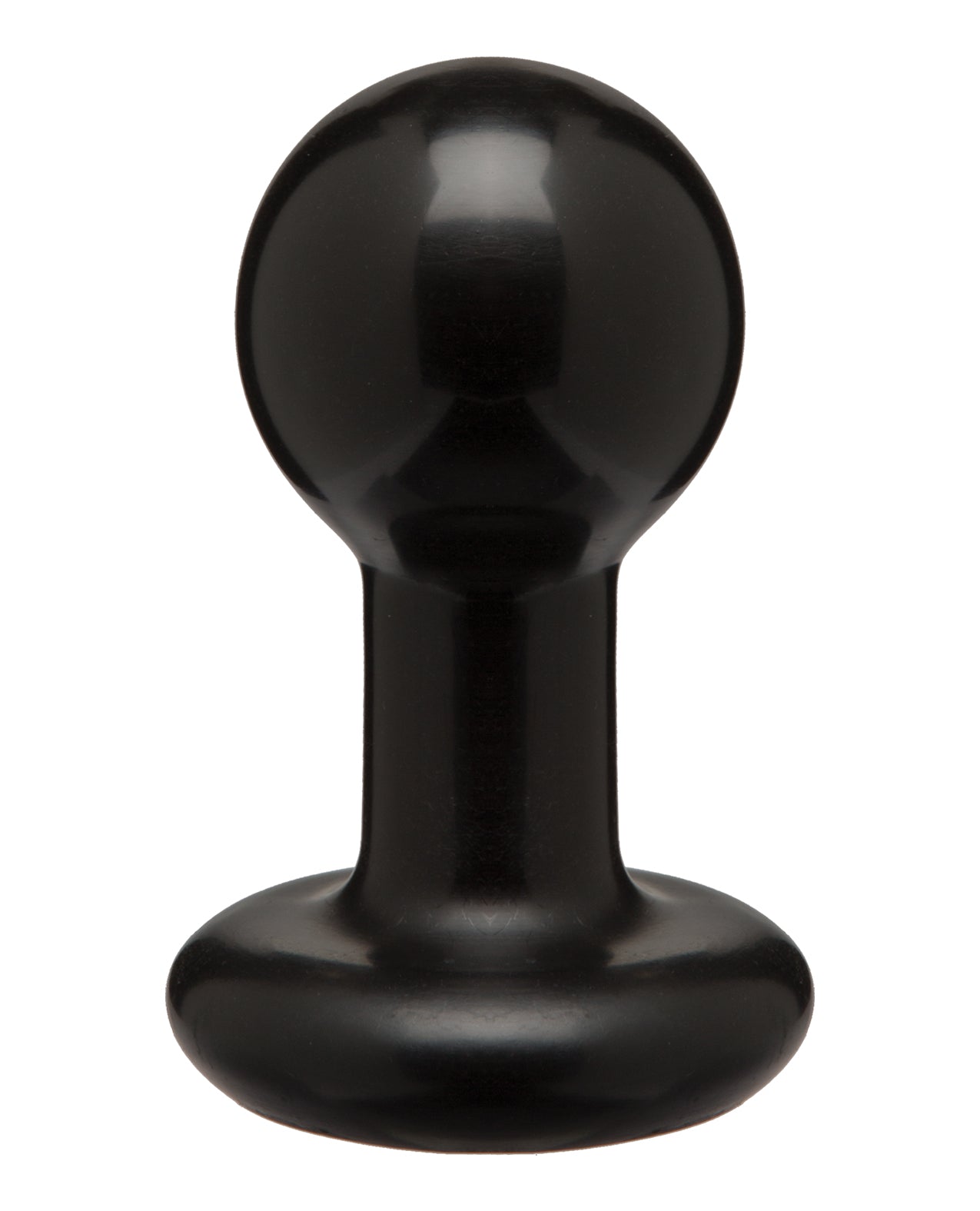 Round Butt Plug - Small Black by Doc johnson