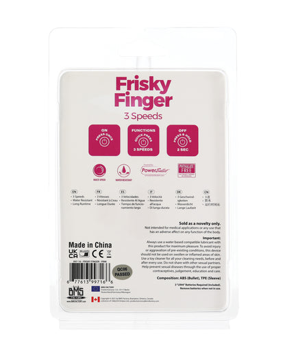 Frisky Finger Unisex Stimulator - Pink by B.m.s. enterprises