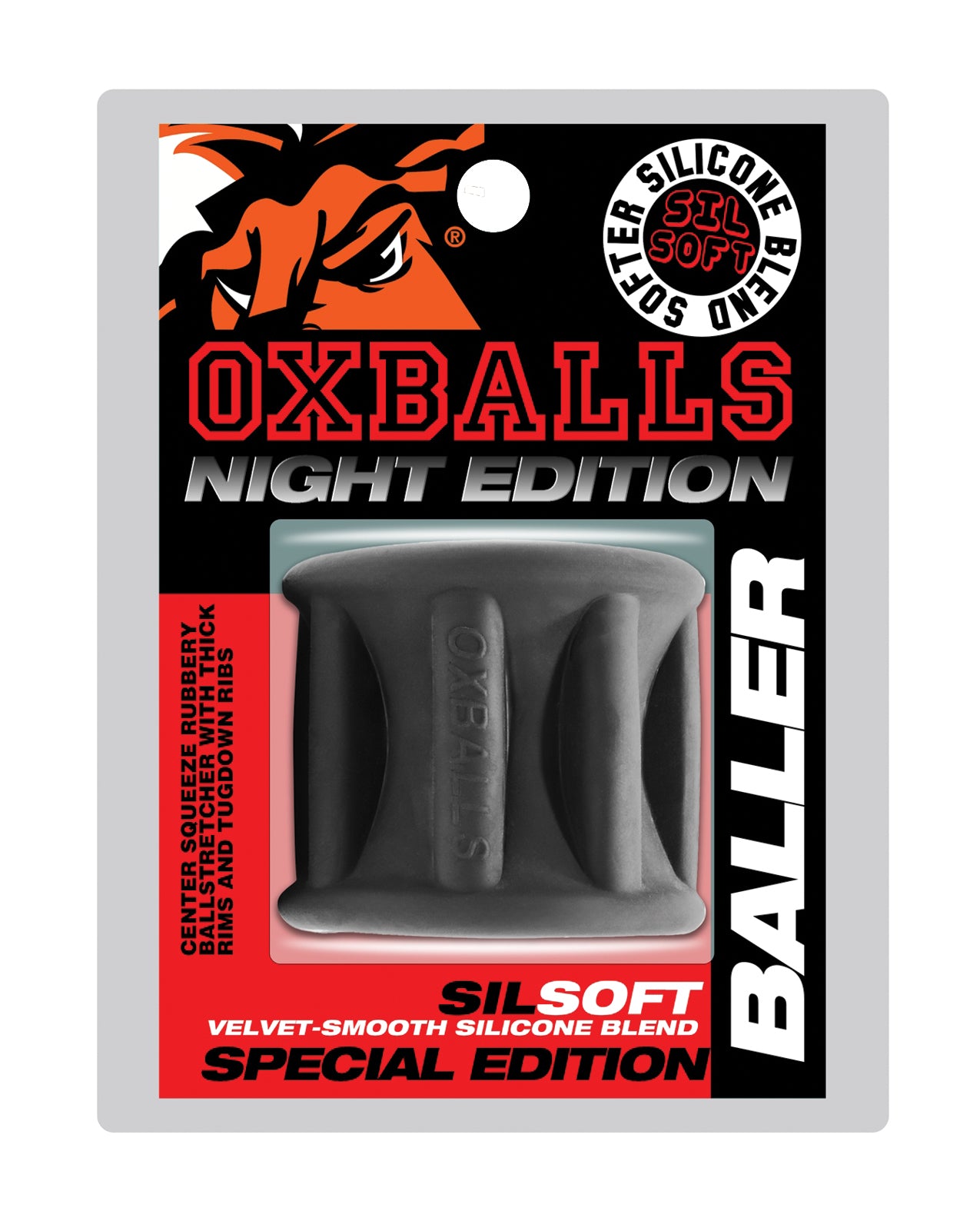 Oxballs Baller Center Squeeze Ball Stretcher - Special Edition Night by Blue ox designs llc dba oxballs