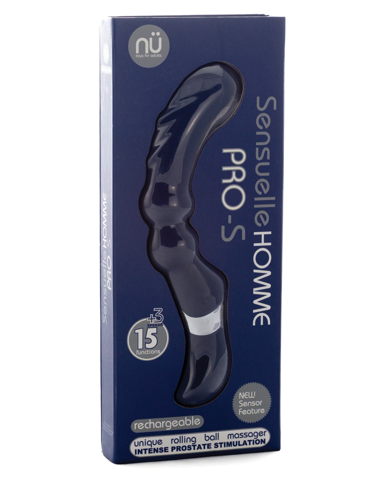 Nu Sensuelle Homme Pro S Prostate Massager - Navy Blue by Novel creations usa inc.