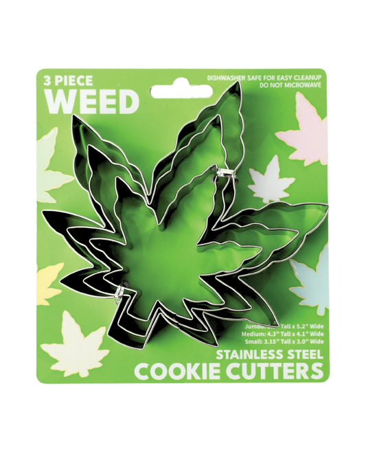 Cookie Cutter Sets - 3 pc Weed by Good egg greetings llc