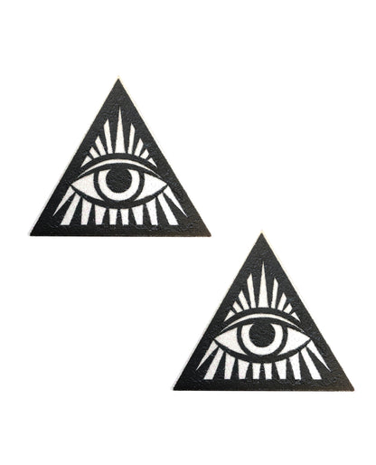 Neva Nude Eye of Providence Pasties - Black/White O/S by Neva nude