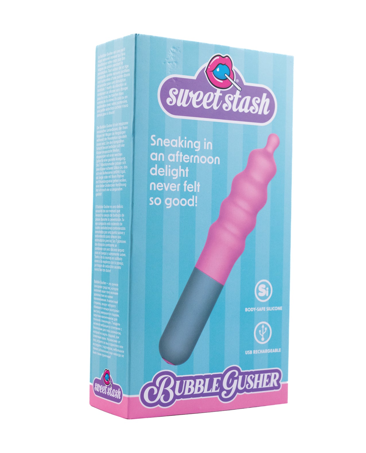 Rock Candy Bubble Gusher Stimulator - Pink/Grey by Rock candy toys llc