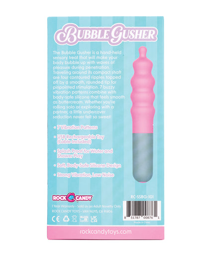 Rock Candy Bubble Gusher Stimulator - Pink/Grey by Rock candy toys llc