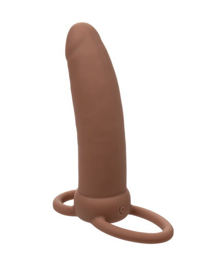 Performance Maxx Rechargeable Thick Dual Penetrator - Brown by California exotic novelties