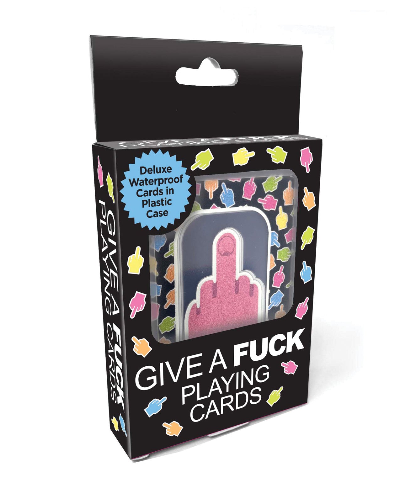 Give A Fuck Waterproof Playing Cards w/Plastic Case by Little genie productions llc