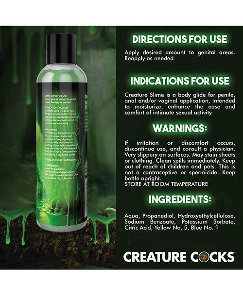 Creature Cocks - Creature Slime Green Slime Water-Based Lubricant 8oz by Xr llc