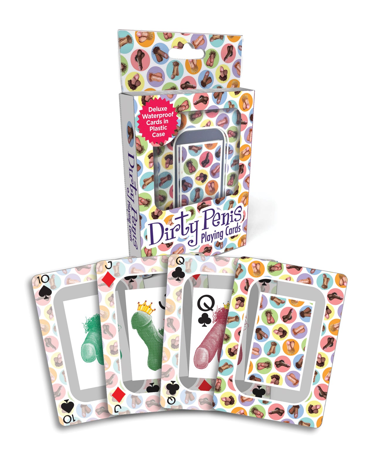 Dirty Penis Waterproof Playing Cards w/Plastic Case by Little genie productions llc