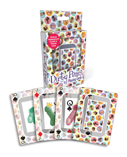 Dirty Penis Waterproof Playing Cards w/Plastic Case by Little genie productions llc