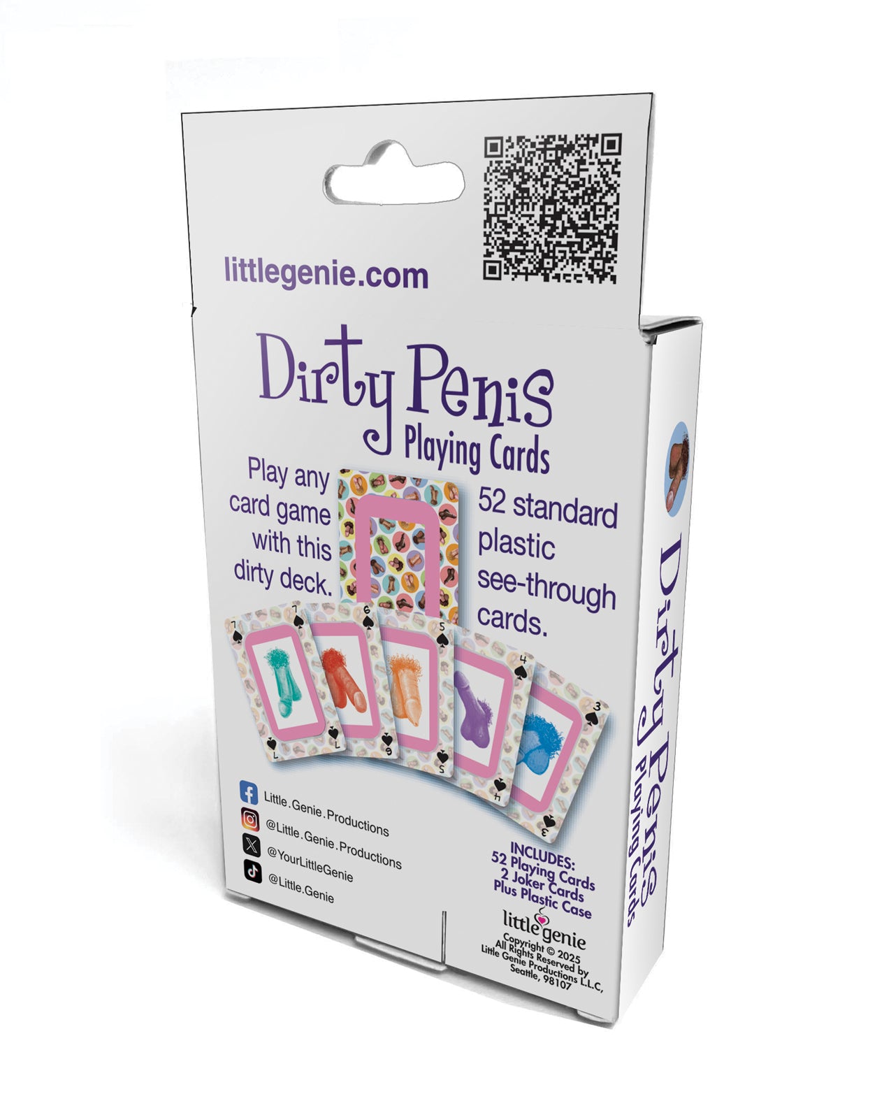 Dirty Penis Waterproof Playing Cards w/Plastic Case by Little genie productions llc