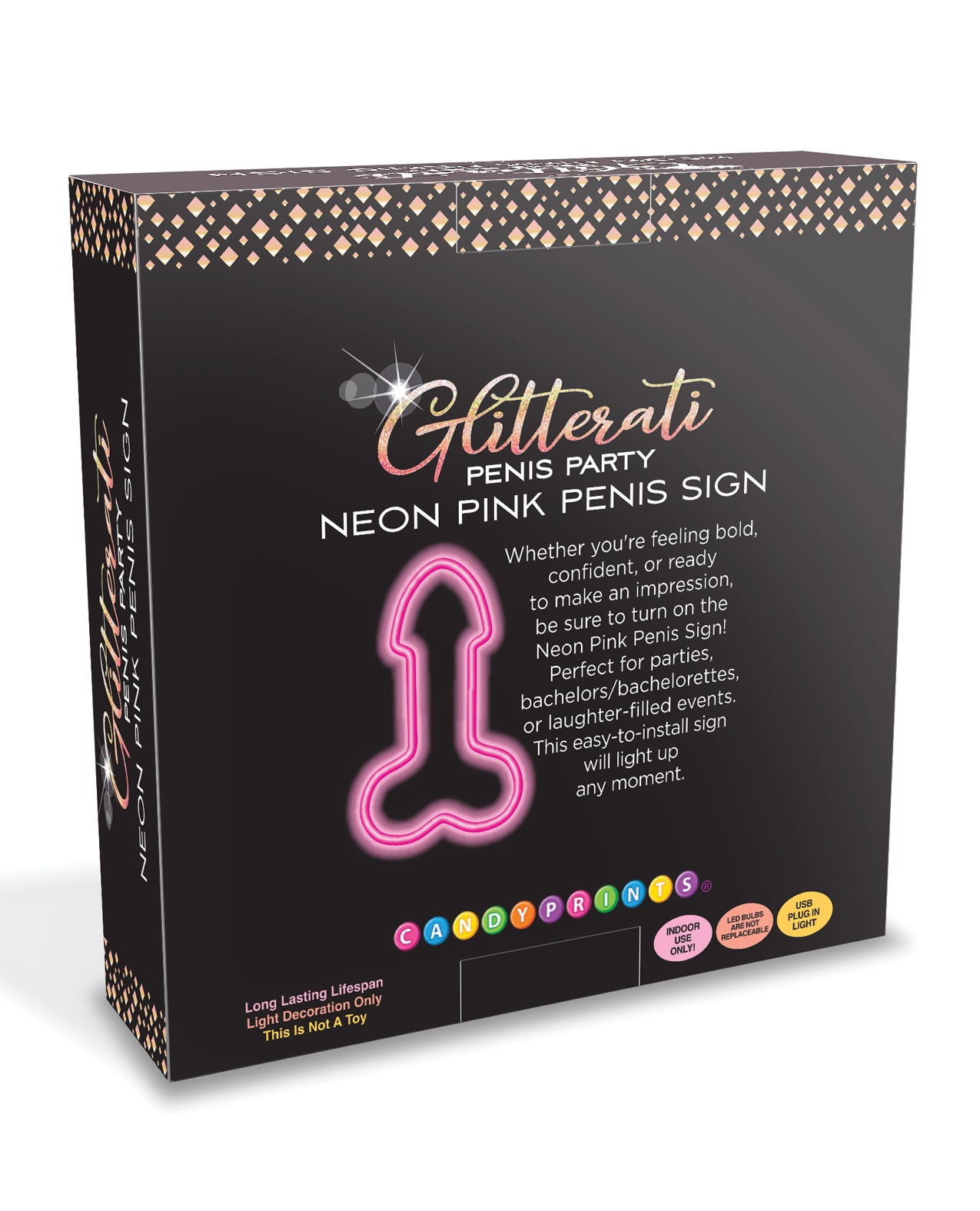 Penis Neon Light Up Sign by Little genie productions llc