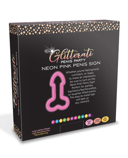 Penis Neon Light Up Sign by Little genie productions llc