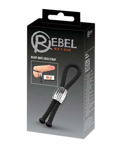 Rebel Heavy Rope Cock Lasso - Black by Orion versand gmbh and co