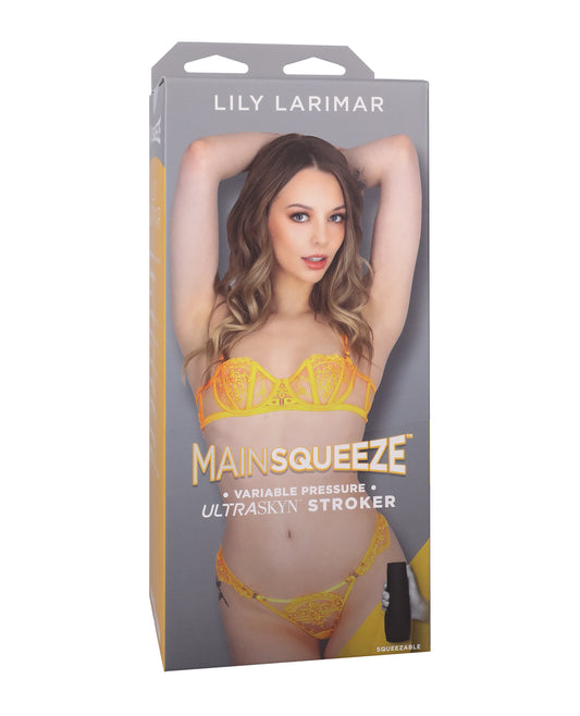 Main Squeeze ULTRASKYN Pussy Stroker - Lily Larimar, Vanilla by Doc johnson