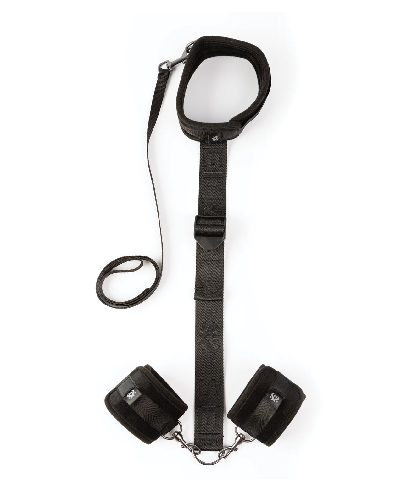 Sei Mio Neck Firmly in Check Adjustable Neck & Wrist Restraint Kit - Black by Creative conceptions