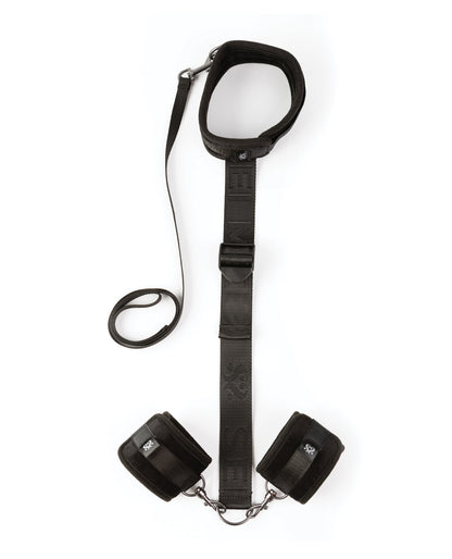 Sei Mio Neck Firmly in Check Adjustable Neck & Wrist Restraint Kit - Black by Creative conceptions
