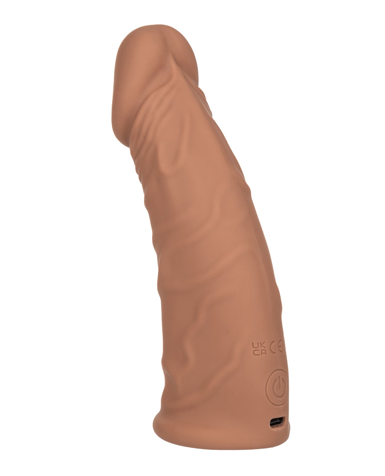 Performance Maxx 7" Vibrating Penis Extension - Brown by California exotic novelties