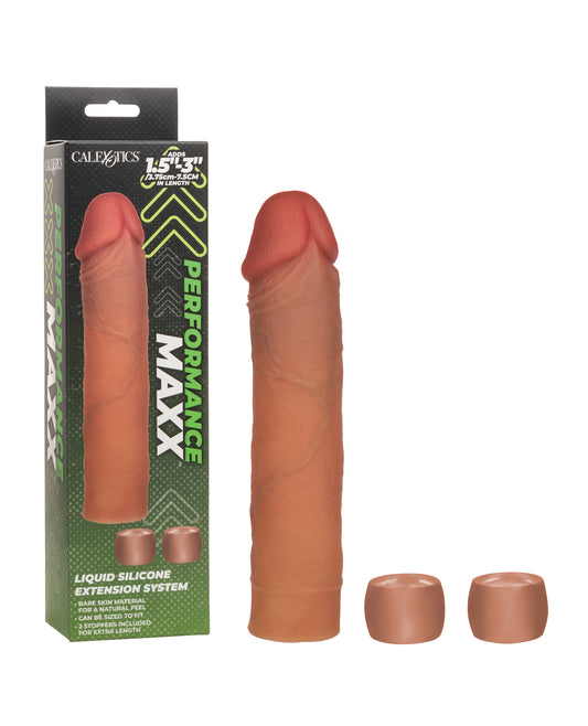 Performance Maxx Penis Extension System w/Stoppers - Brown by California exotic novelties