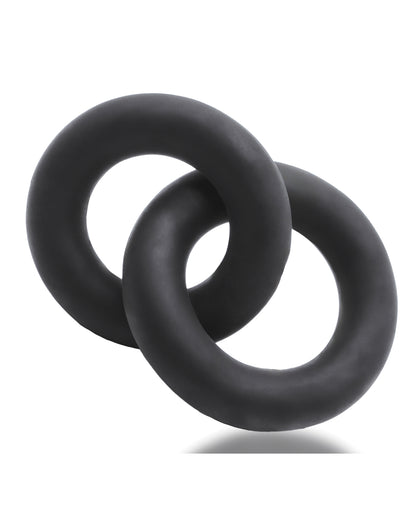Oxballs Shackle Double Link'd Cock & Ball Rings - Special Edition Night by Blue ox designs llc dba oxballs