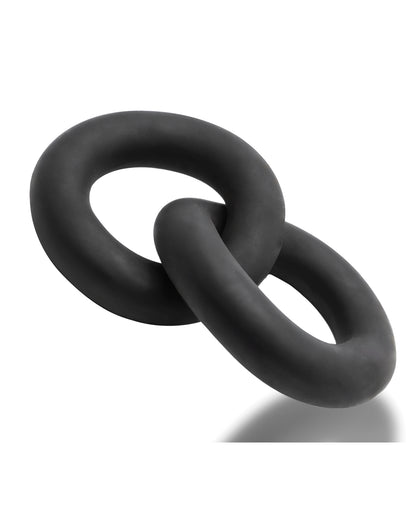 Oxballs Shackle Double Link'd Cock & Ball Rings - Special Edition Night by Blue ox designs llc dba oxballs