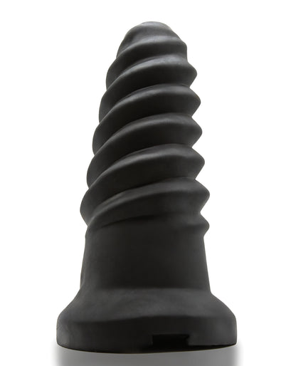 Oxballs Screwdhole Screw'd-in Open Tip Masturbator - Black by Blue ox designs llc dba oxballs