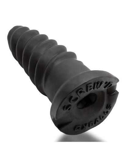 Oxballs Screwdhole Screw'd-in Open Tip Masturbator - Black by Blue ox designs llc dba oxballs