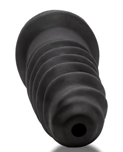 Oxballs Screwdhole Screw'd-in Open Tip Masturbator - Black by Blue ox designs llc dba oxballs