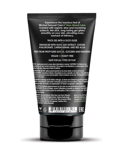 Wicked Sensual Care Aloe Vera Based Intimate Lubricant - 4 oz by Wicked sensual care
