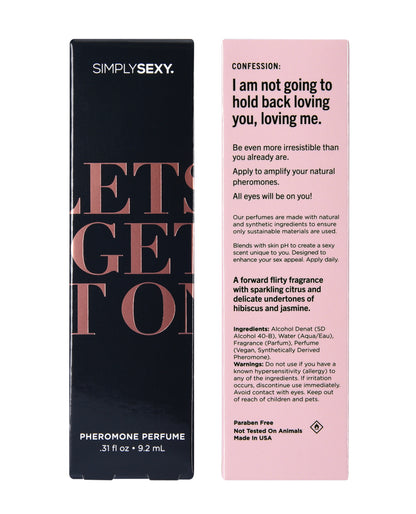 Simply Sexy Pheromone Perfume - 0.31 oz Let's Get It On by Classic brands