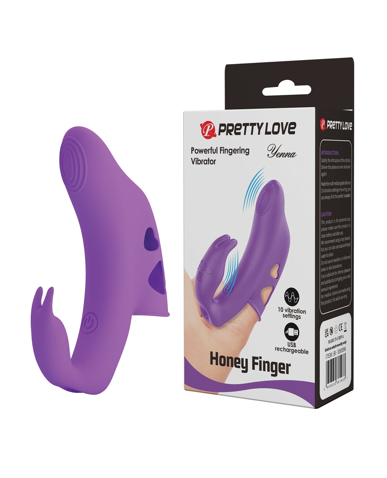 Pretty Love Yenna Dual Finger Vibe - Purple by Liaoyang baile health care produ