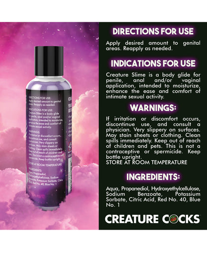 Creature Cocks - Creature Slime Purple Slime Water-Based Lubricant 4oz by Xr llc