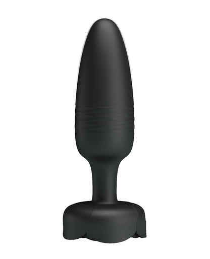 Pretty Love Tarion Thrusting Butt Plug w/Multi Color Bottom Light - Black by Liaoyang baile health care produ