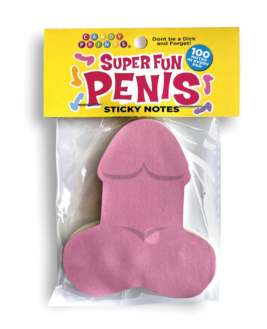Super Fun Penis Sticky Notes - 100 Notes Per Pad by Little genie productions llc