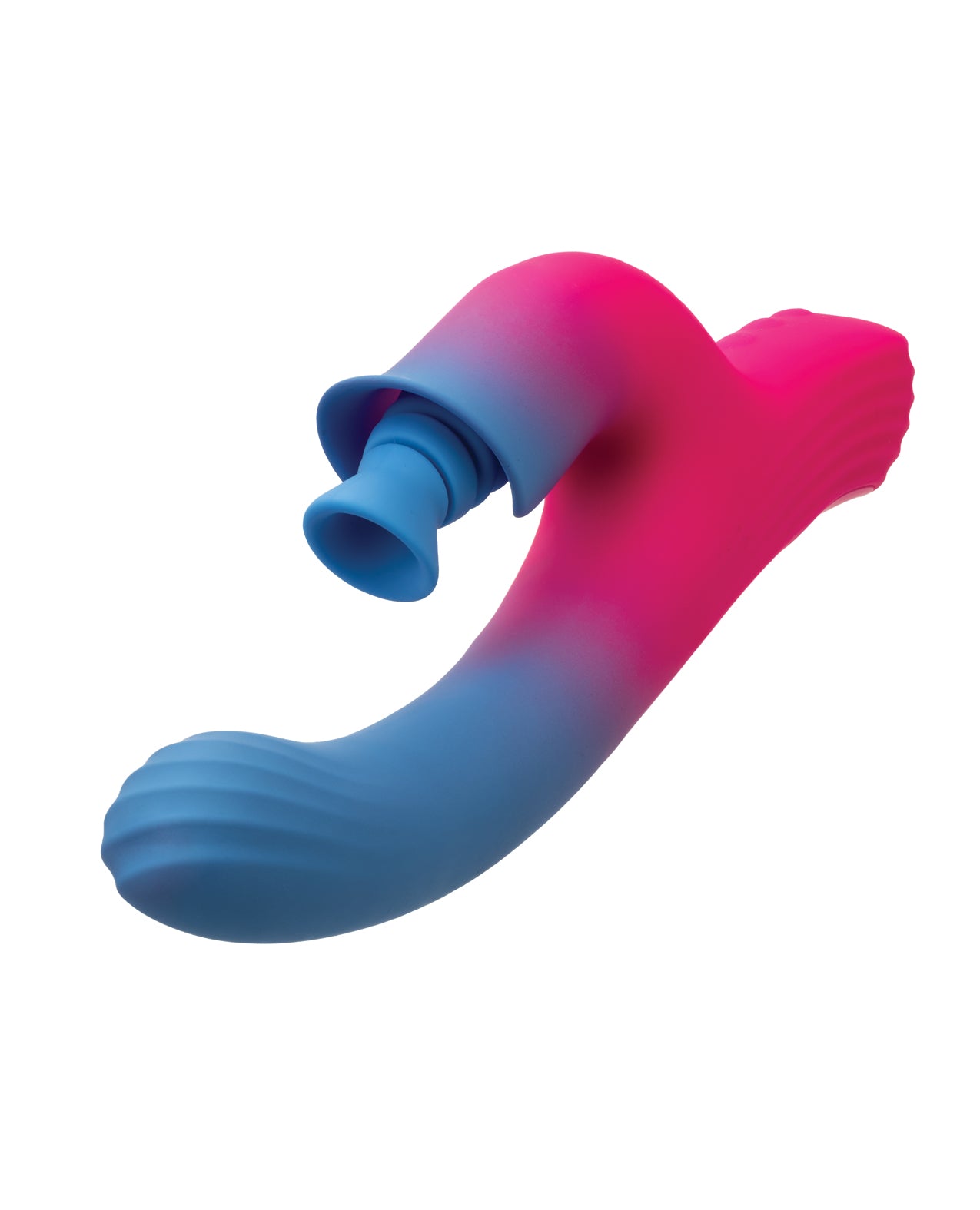 Elation Dual Stimulator w/Suction - Blue/Pink by California exotic novelties