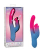 Elation Thrusting Dual Vibrator - Blue/Pink by California exotic novelties