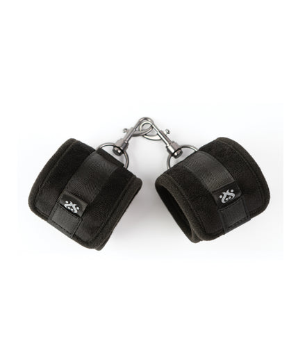 Sei Mio Sensually Secured Velvet Handcuffs - Black by Creative conceptions