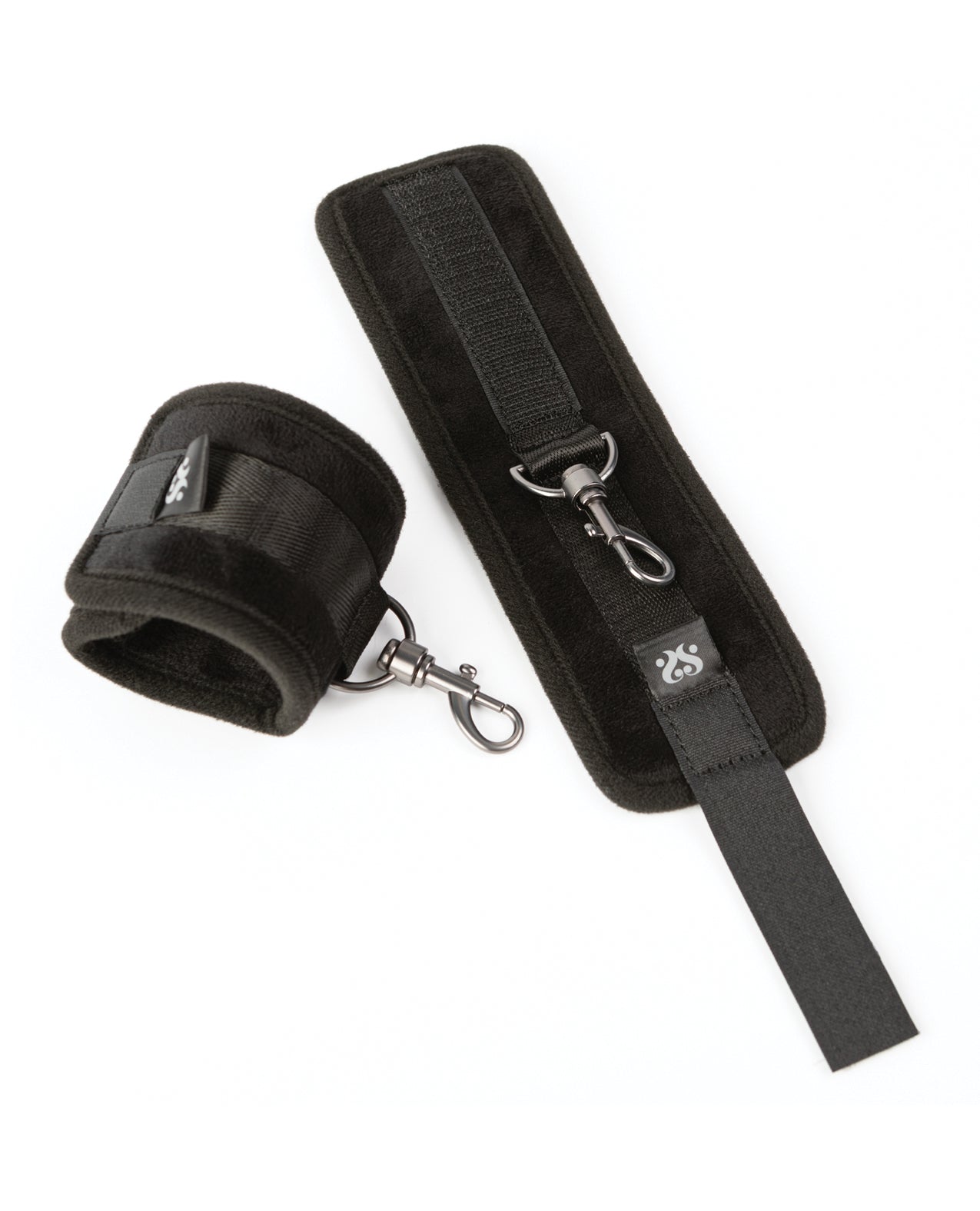 Sei Mio Sensually Secured Velvet Handcuffs - Black by Creative conceptions