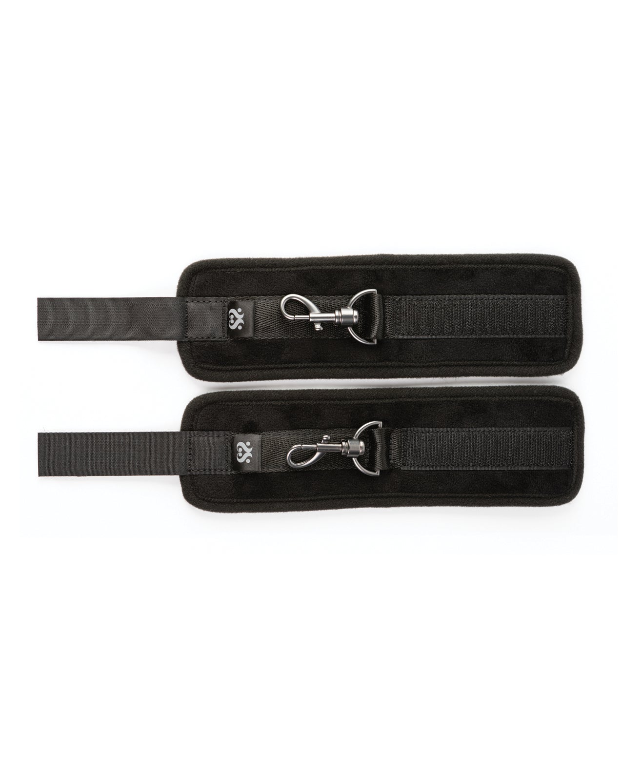 Sei Mio Sensually Secured Velvet Handcuffs - Black by Creative conceptions