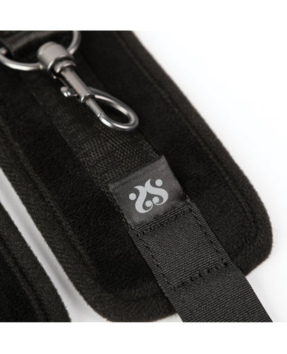 Sei Mio Sensually Secured Velvet Handcuffs - Black by Creative conceptions