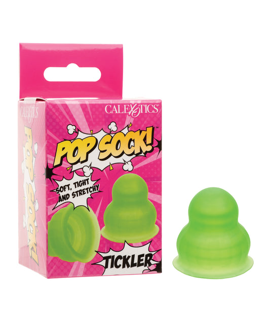 Pop Sock! Tickler Stroker - Green by California exotic novelties