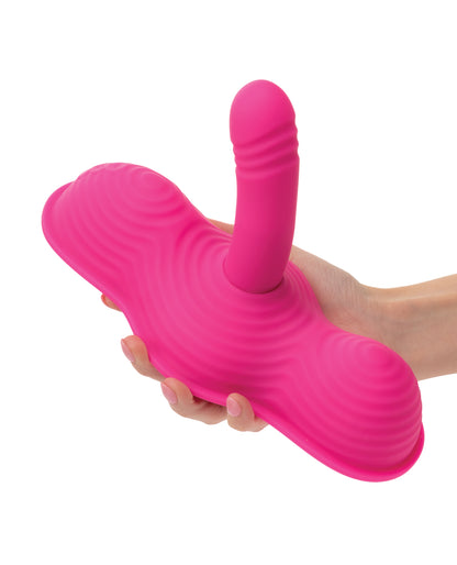 Triple Rider Remote Control Ecstasy Rumbler - Pink by California exotic novelties