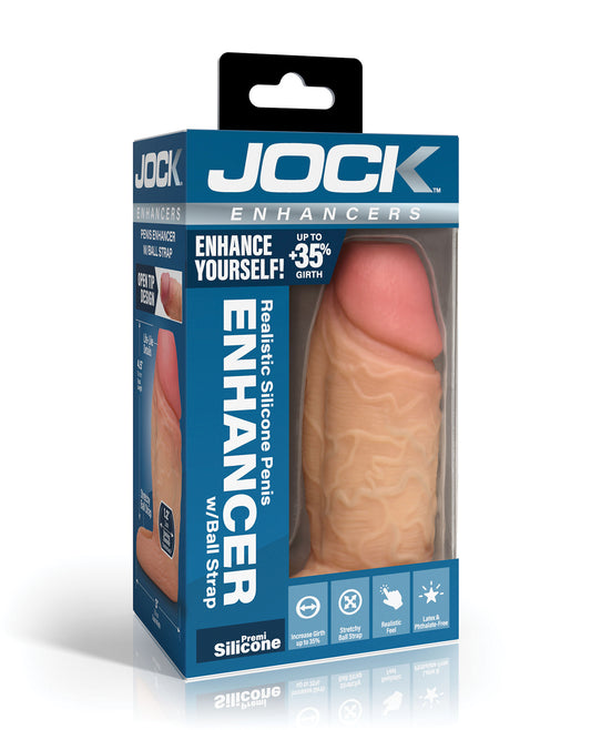 Curve Toys Jock Silicone Penis Extension Sleeve - Light by Curve toys c/o xr