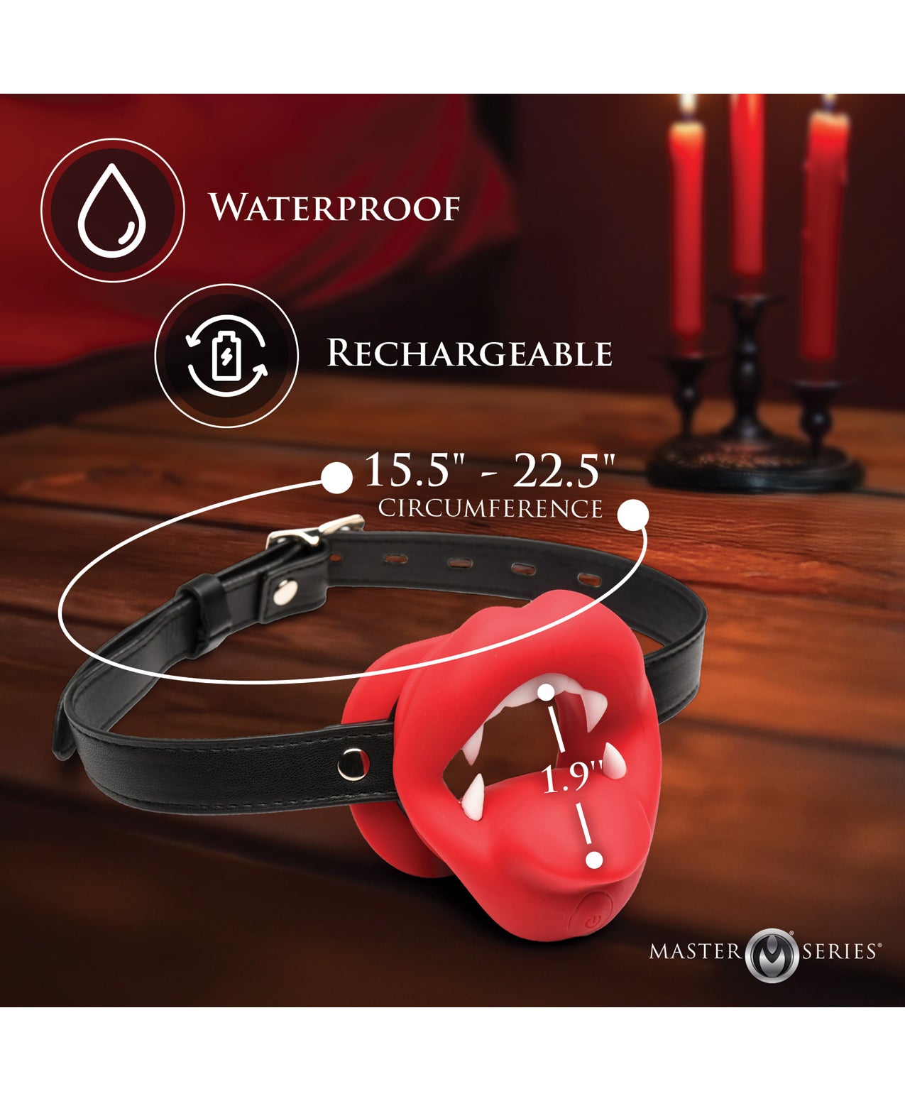 Master Series - Vampire Vibrating Mouth Gag by Xr llc