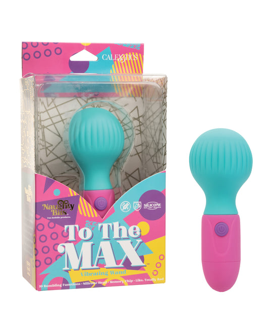 Naughty Bits to the Max Vibrating Wand - Multicolor by California exotic novelties