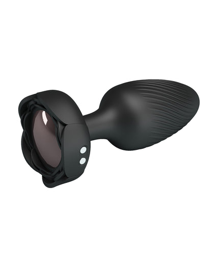 Pretty Love Osborn Medium Butt Plug w/Multi Color Bottom Light - Black by Liaoyang baile health care produ